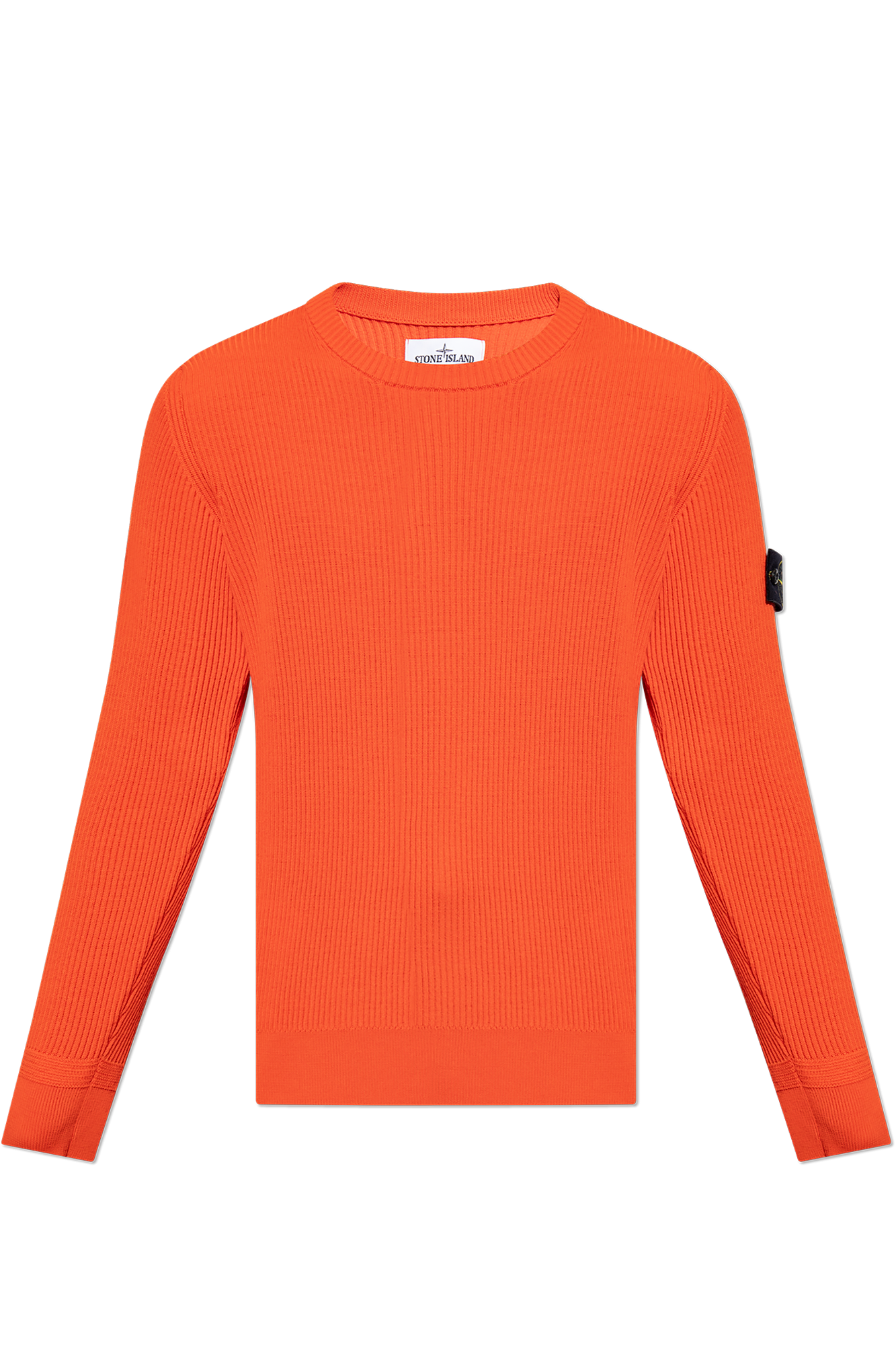 Orange stone island outlet sweater